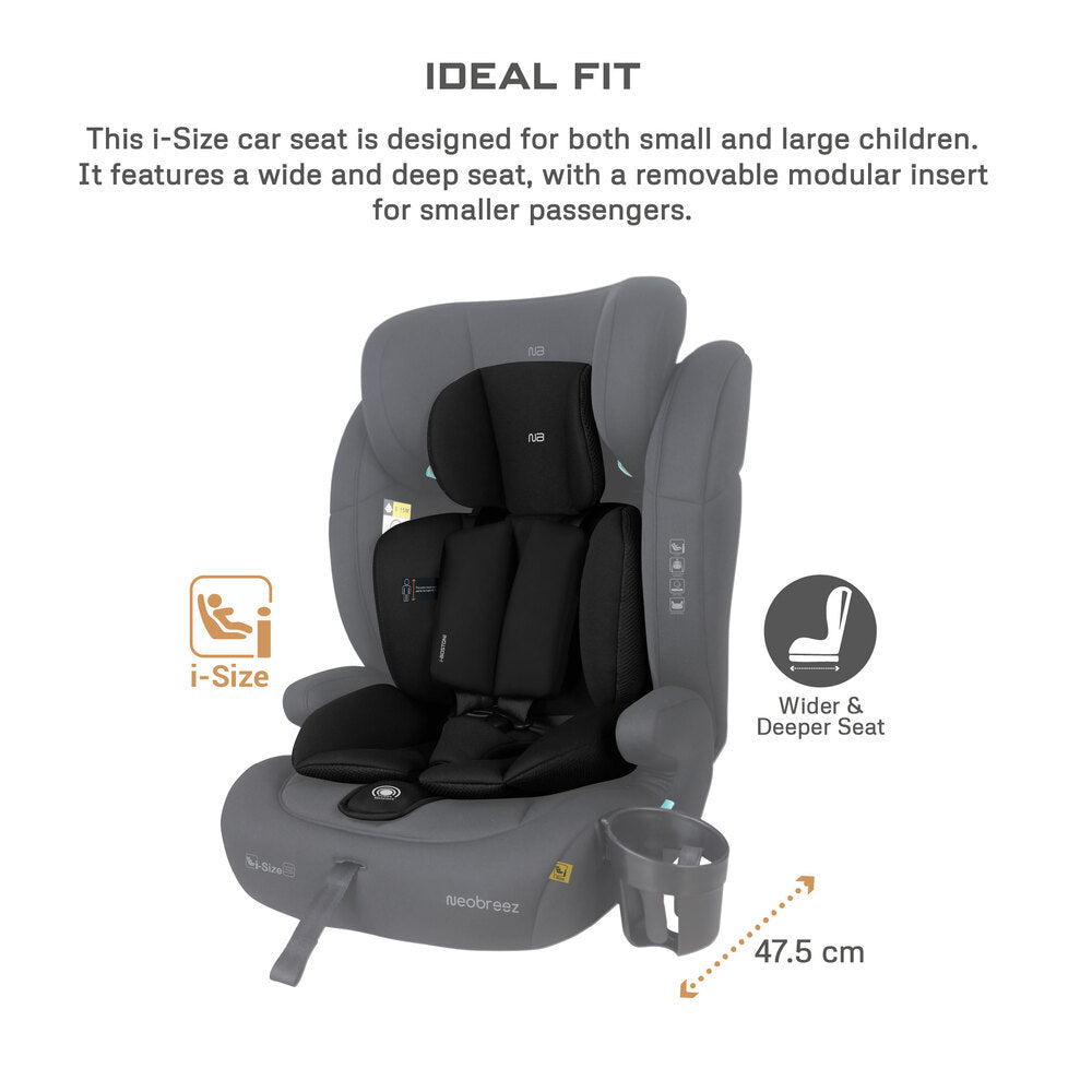 Neobreez i Bostoni 3 In 1 Toddler i Size Car Seat Black Neobreez Yallatoys
