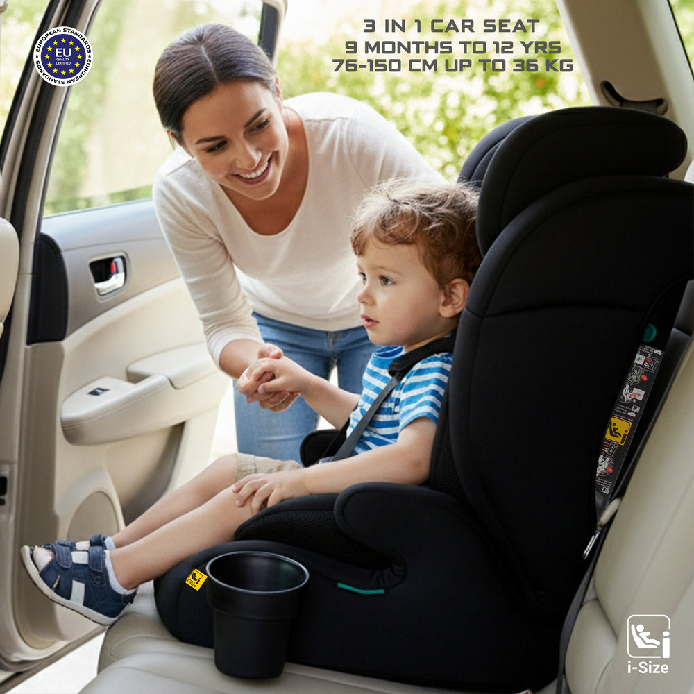 Neobreez i Bostoni 3 In 1 Toddler i Size Car Seat Black Neobreez Yallatoys