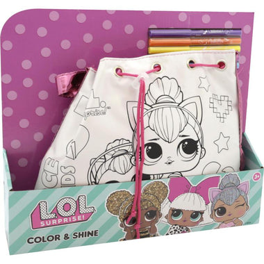 LOL Surprise Shoulder Bag Color and Shine Coloring Activity Set