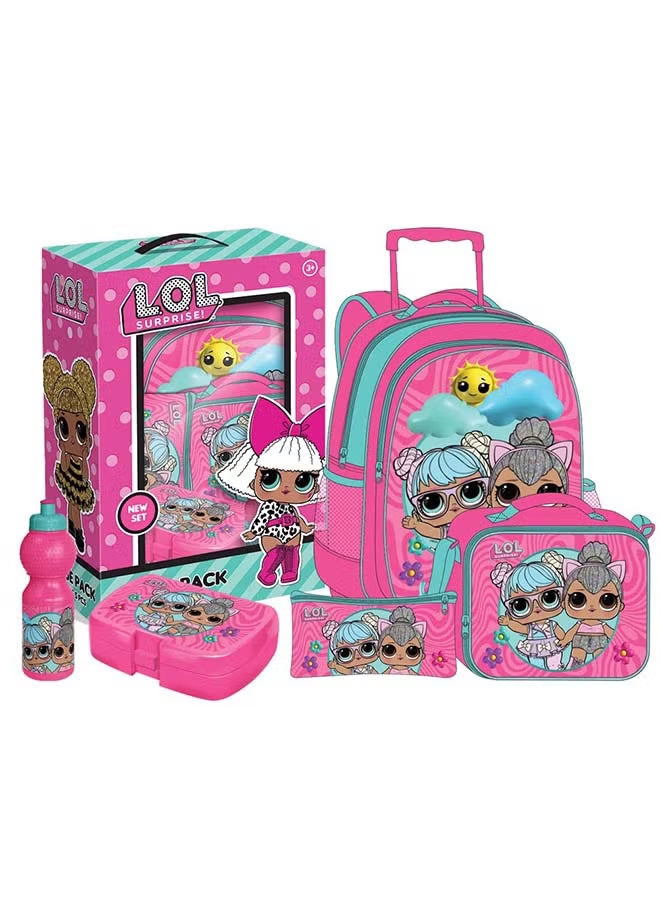 LOL Surprise 5 In 1 Value Pack Trolley Bag 16 Inch
