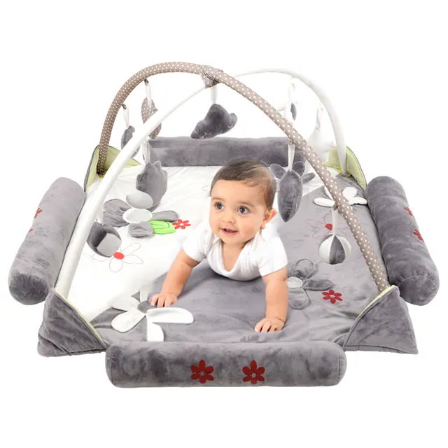 Little Learners 2 In 1 Baby Playmat Grey Little Learners Yallatoys