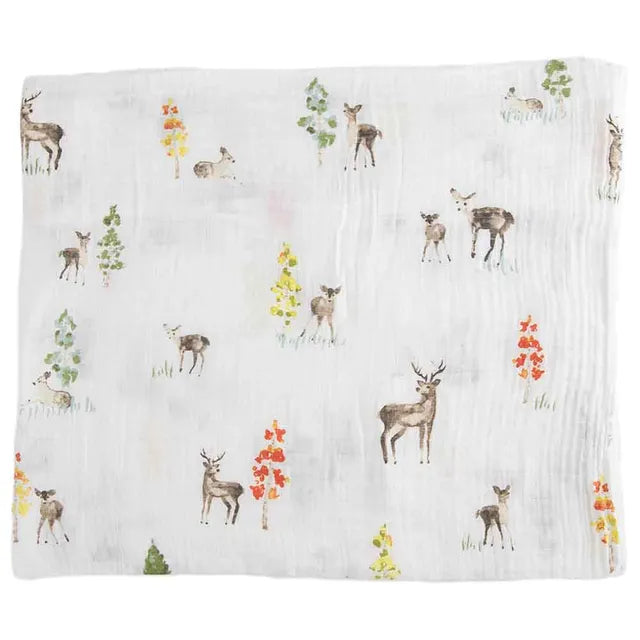 Little Unicorn Cotton Muslin Swaddle 3 Pack Oh Deer 2 Little Unicorn Yallatoys