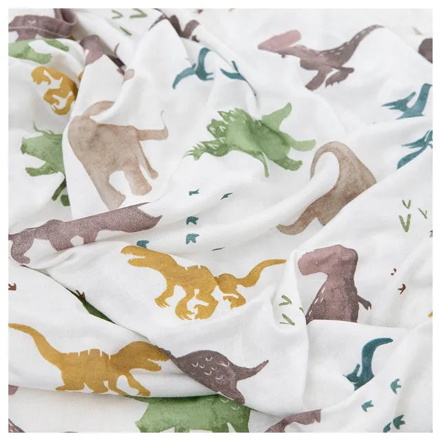 Little Unicorn Stretch Knit Swaddle 2 Pack Dino Pals Little Unicorn Yallatoys
