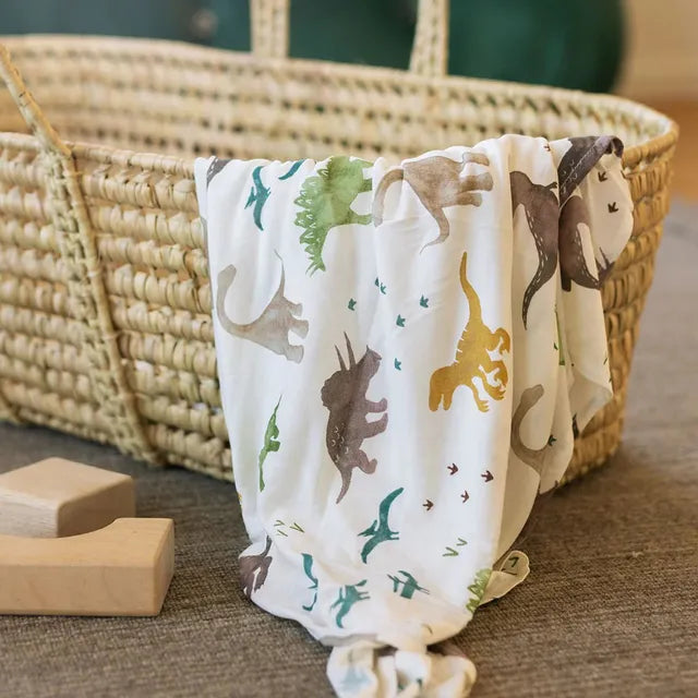 Little Unicorn Stretch Knit Swaddle 2 Pack Dino Pals Little Unicorn Yallatoys