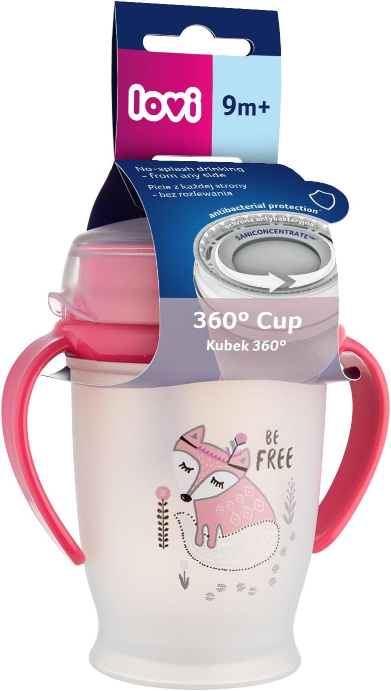 Lovi 360 Cup 9M+ Girl 250ML Lovi Baby Yallatoys