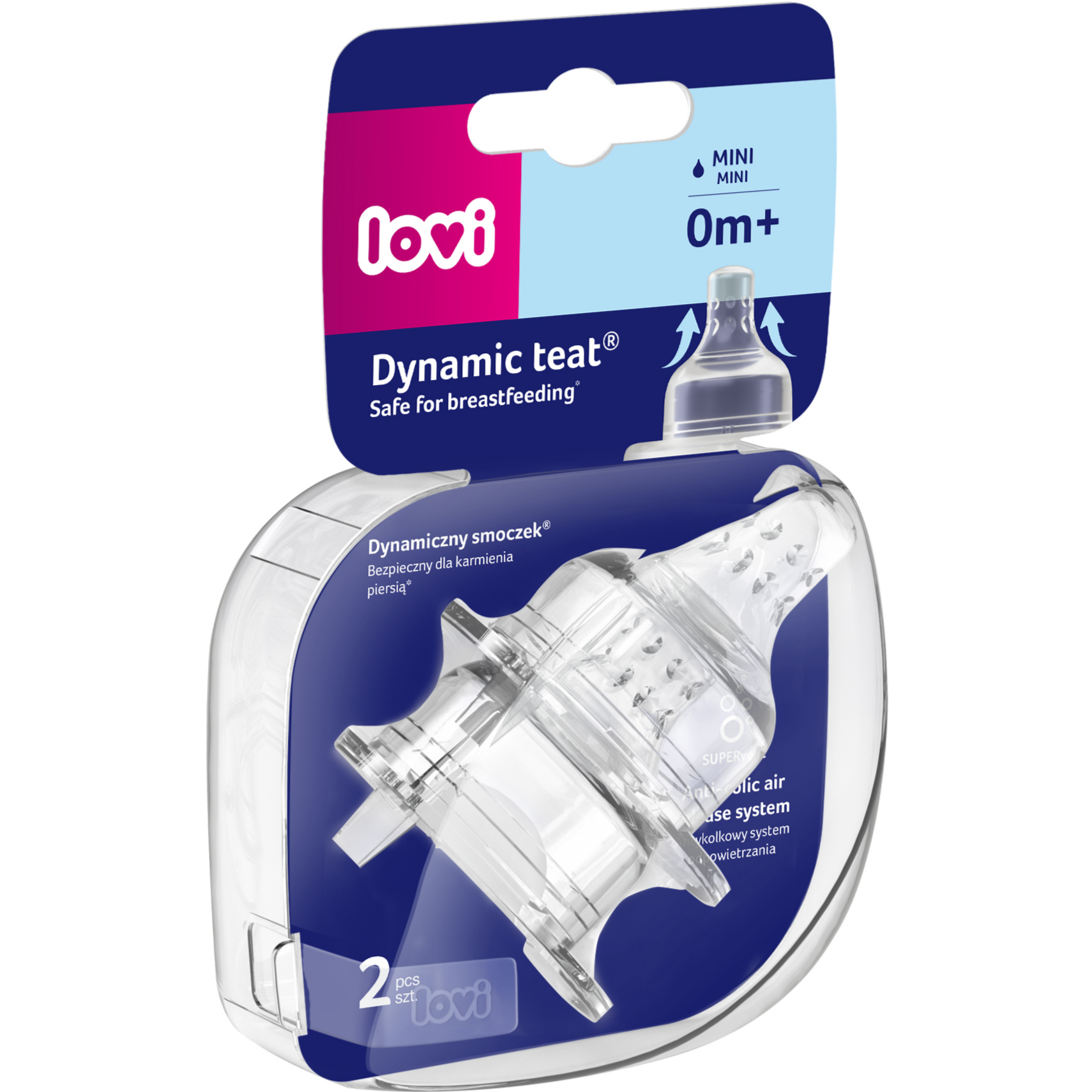 Lovi Baby Dynamic Teat 0M+ Mini 2PCS Lovi Baby Yallatoys
