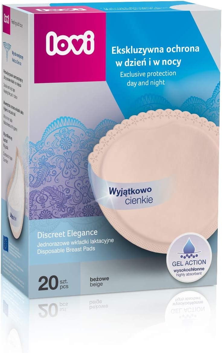 Lovi Baby Disposable Breast Pads Beige 20PCS Yallamomz Yallatoys