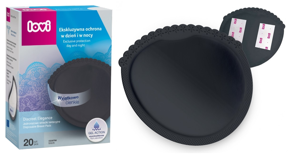 Lovi Baby Disposable Breast Pads Black 20PCS Lovi Baby Yallatoys
