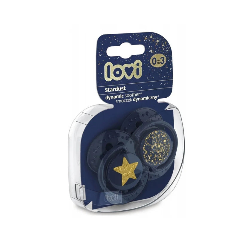 Lovi Baby Soother Stardust Blue 0-3M 2PCS Lovi Baby Yallatoys