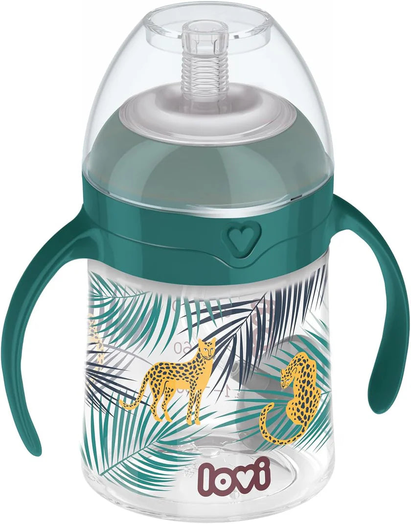 Lovi Baby Weighted Straw Cup 6M+ Jungle 150ML Lovi Baby Yallatoys