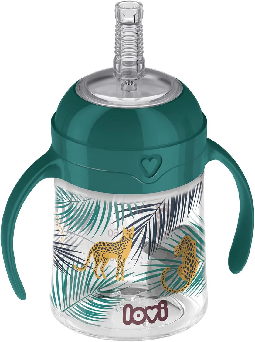 Lovi Baby Weighted Straw Cup 6M+ Jungle 150ML Lovi Baby Yallatoys
