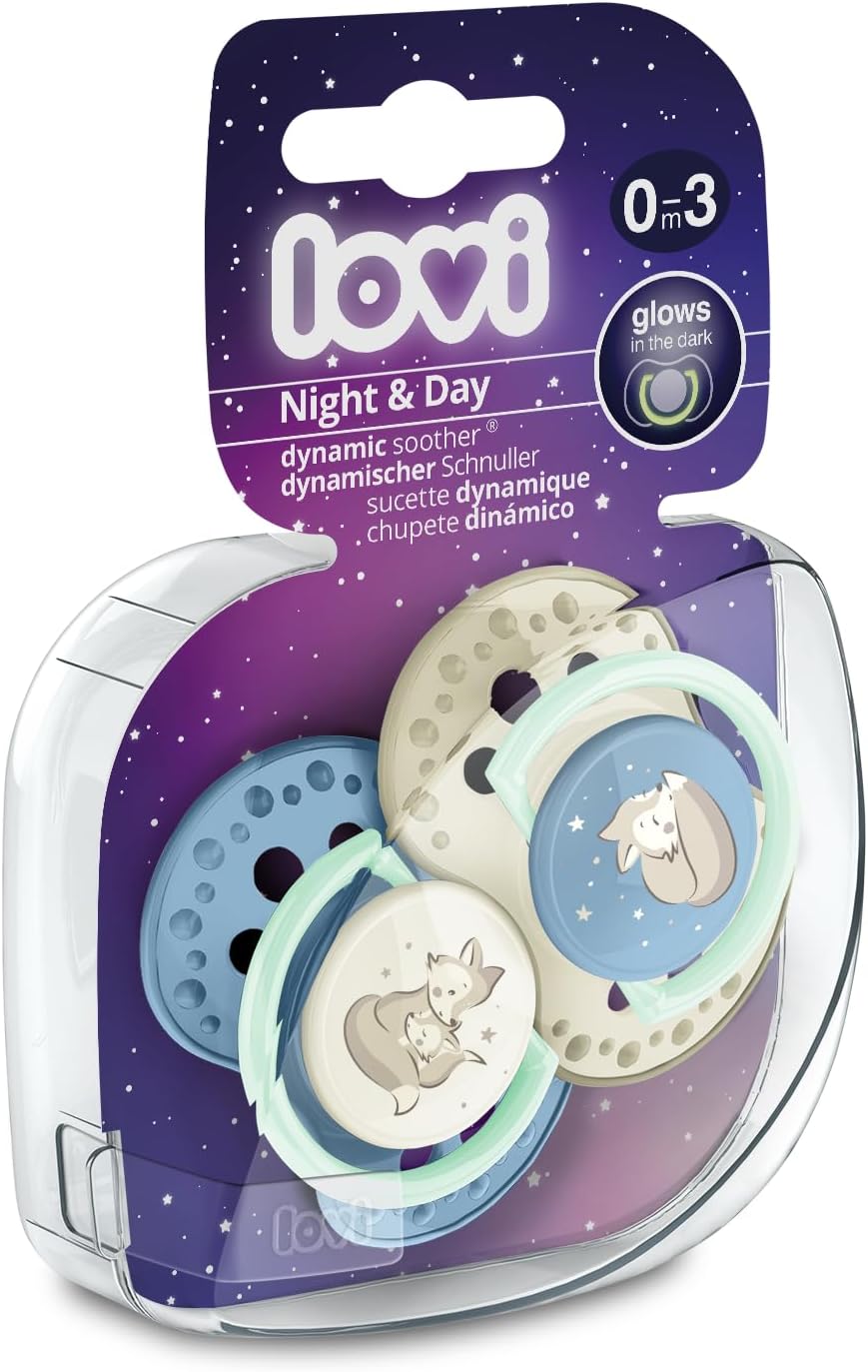 Lovi Baby Soother Night & Day Boy 0-3M 2PCS Lovi Baby Yallatoys