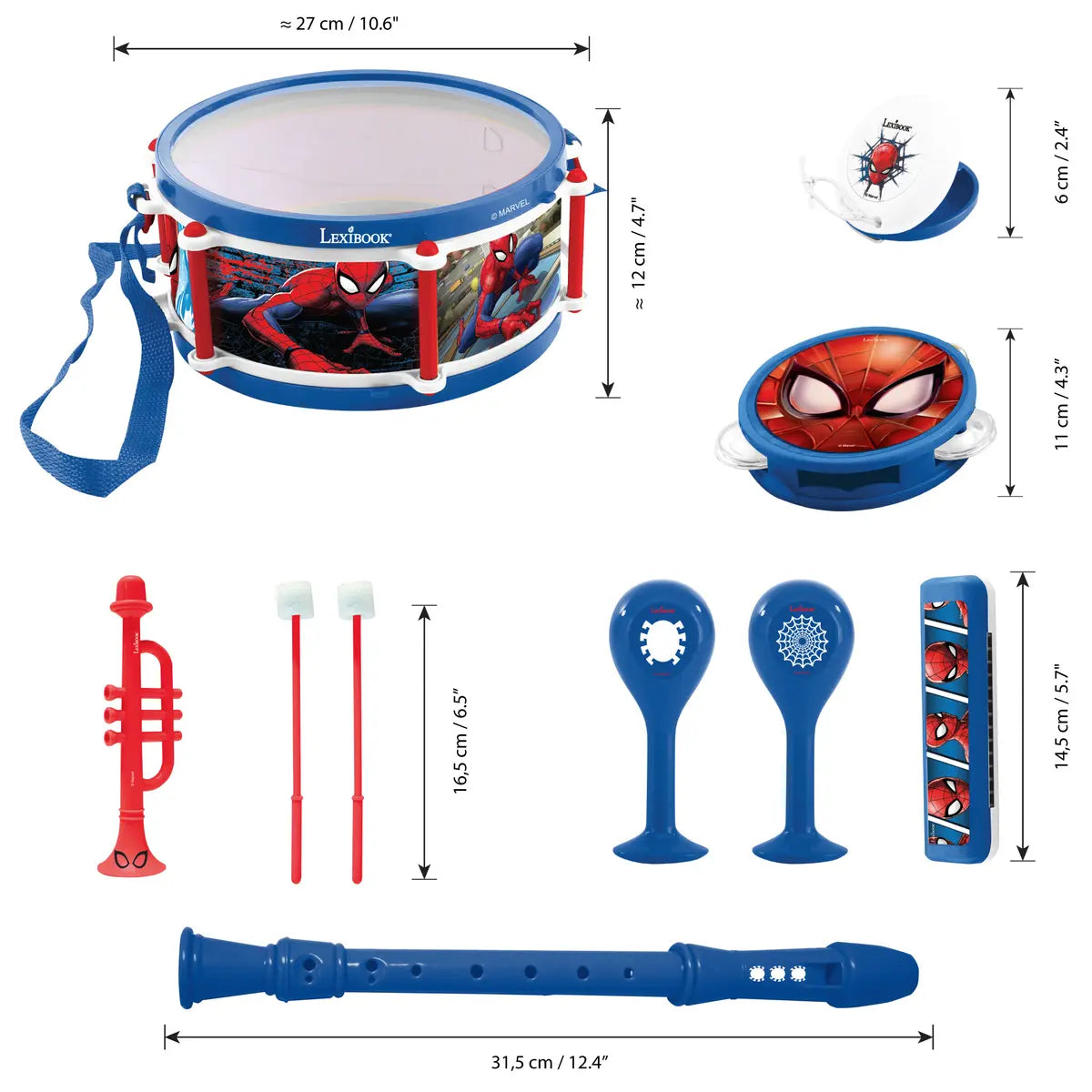 Lexibook Spider-Man Musical Set 7pcs