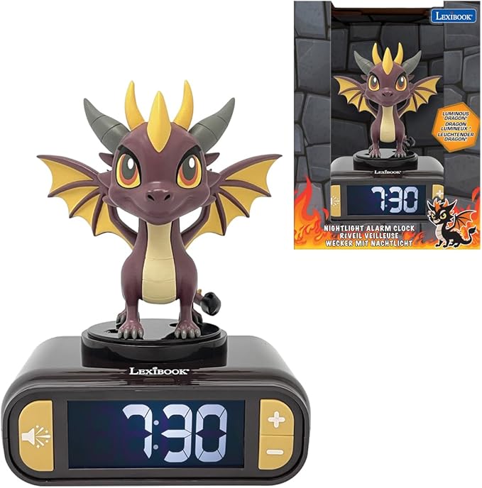 Lexibook Dragon Nightlight Alarm Clock