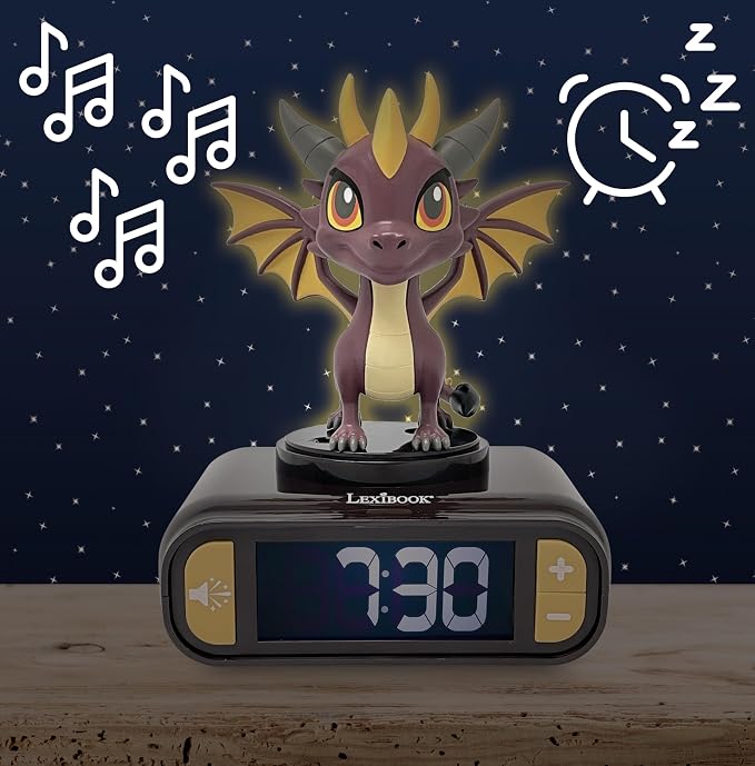 Lexibook Dragon Nightlight Alarm Clock