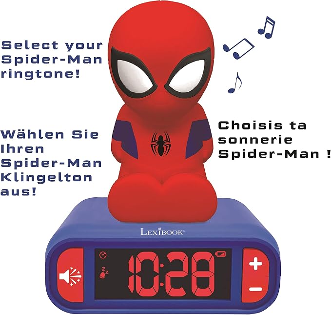Lexibook Spider-Man Nightlight Alarm Clock