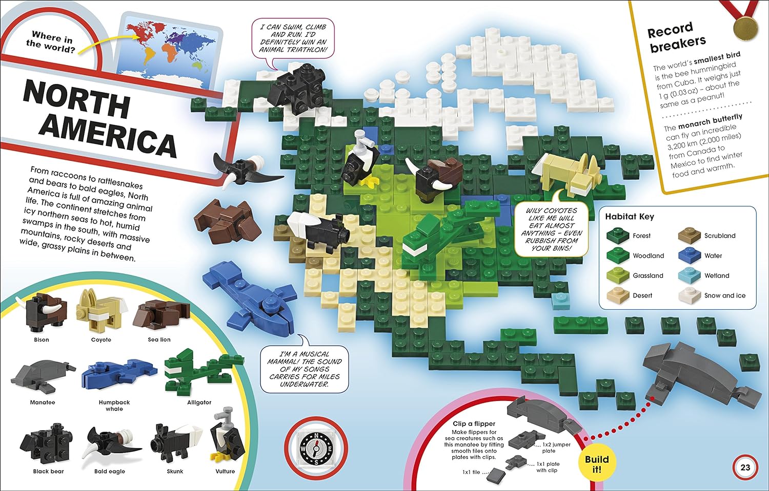 Lego Animal Atlas world map set