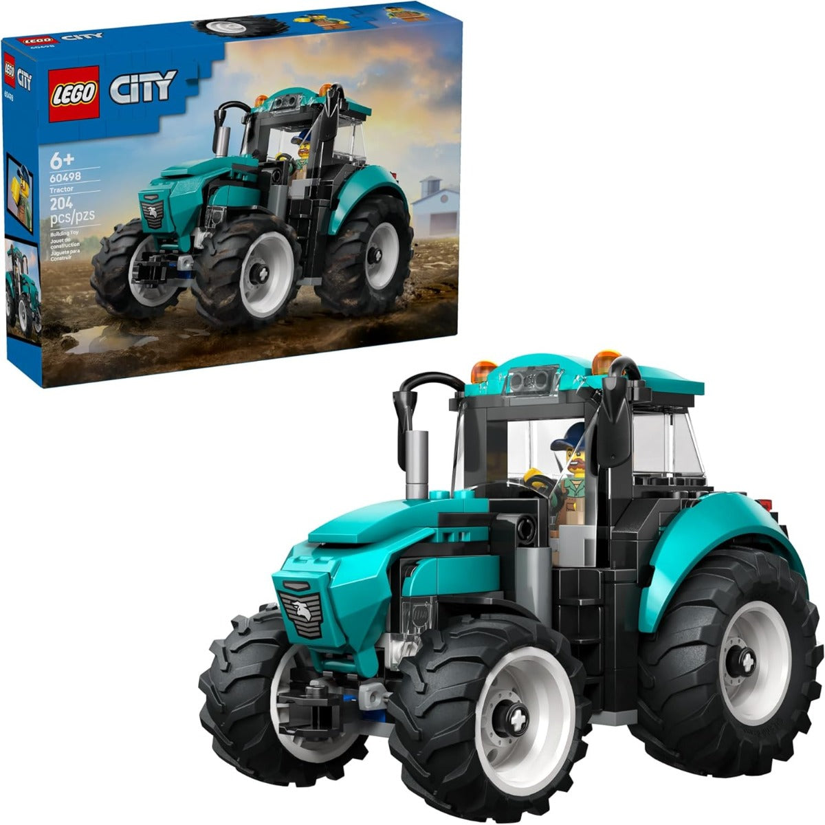 Lego City Tractor Box View
