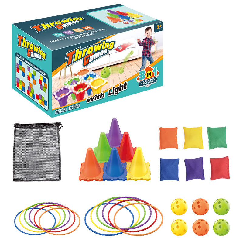 Light Up 3 In 1 Throwing Game