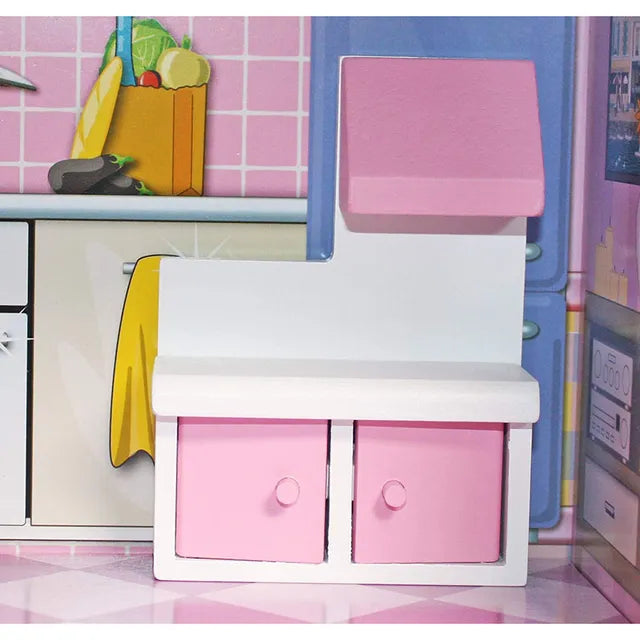 Little Angel 3-story dollhouse for kids