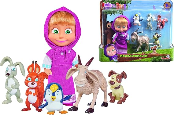 Masha and The Bear Masha with Her Animal Friends
