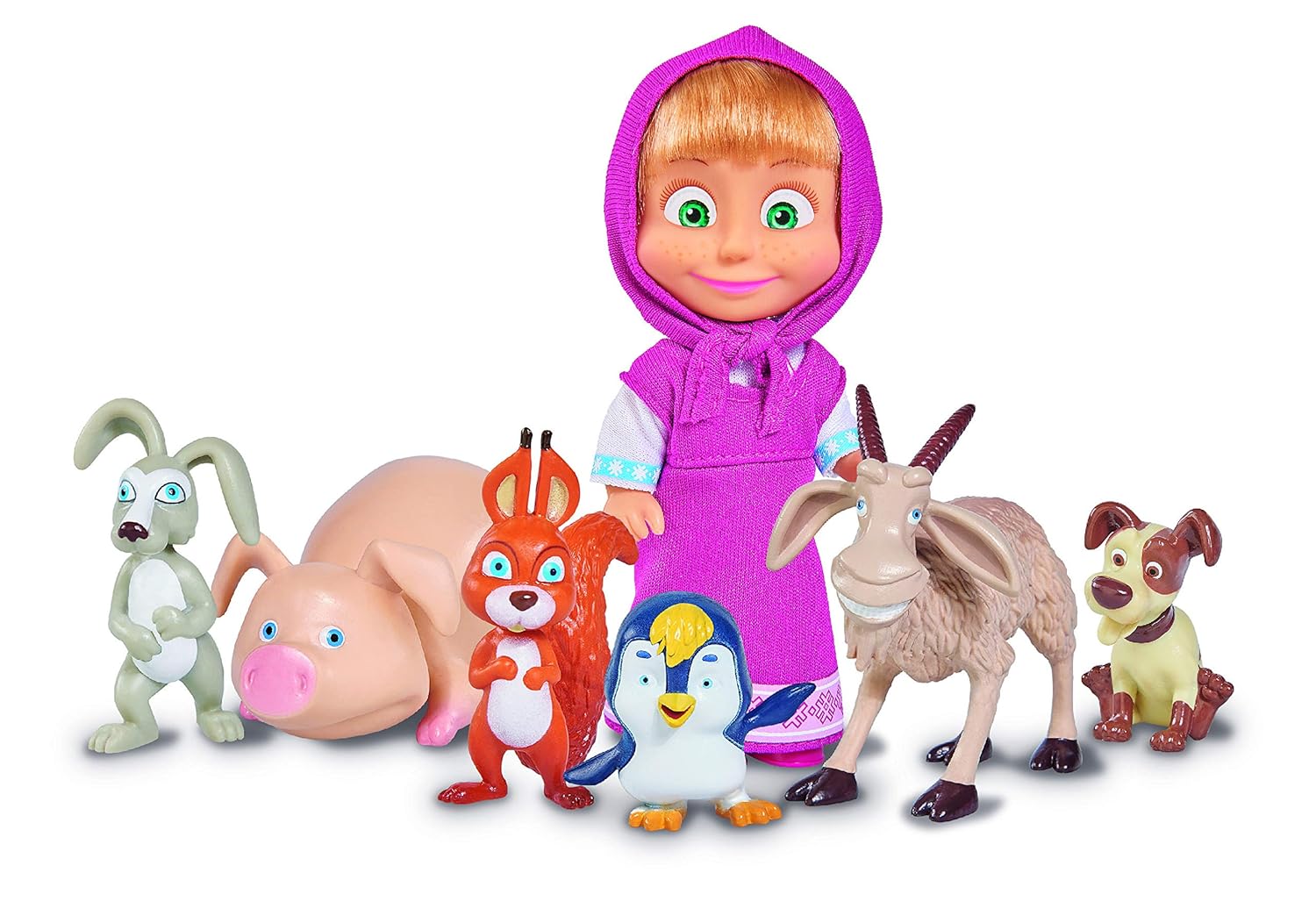 Masha and The Bear Masha with Her Animal Friends