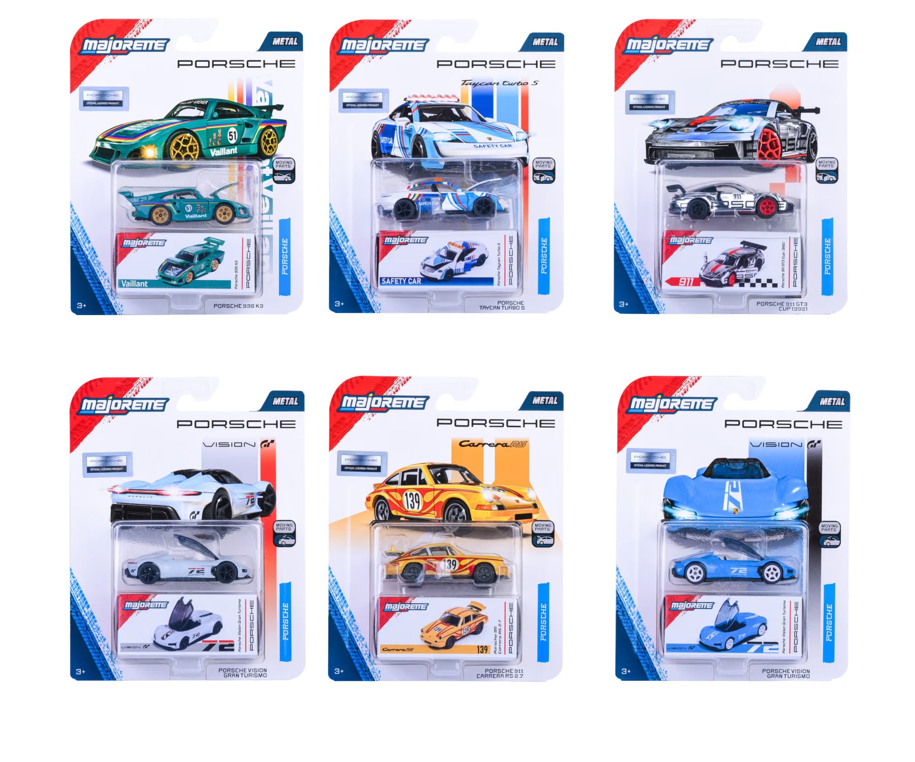 Majorette Porsche Deluxe Cars Assorted