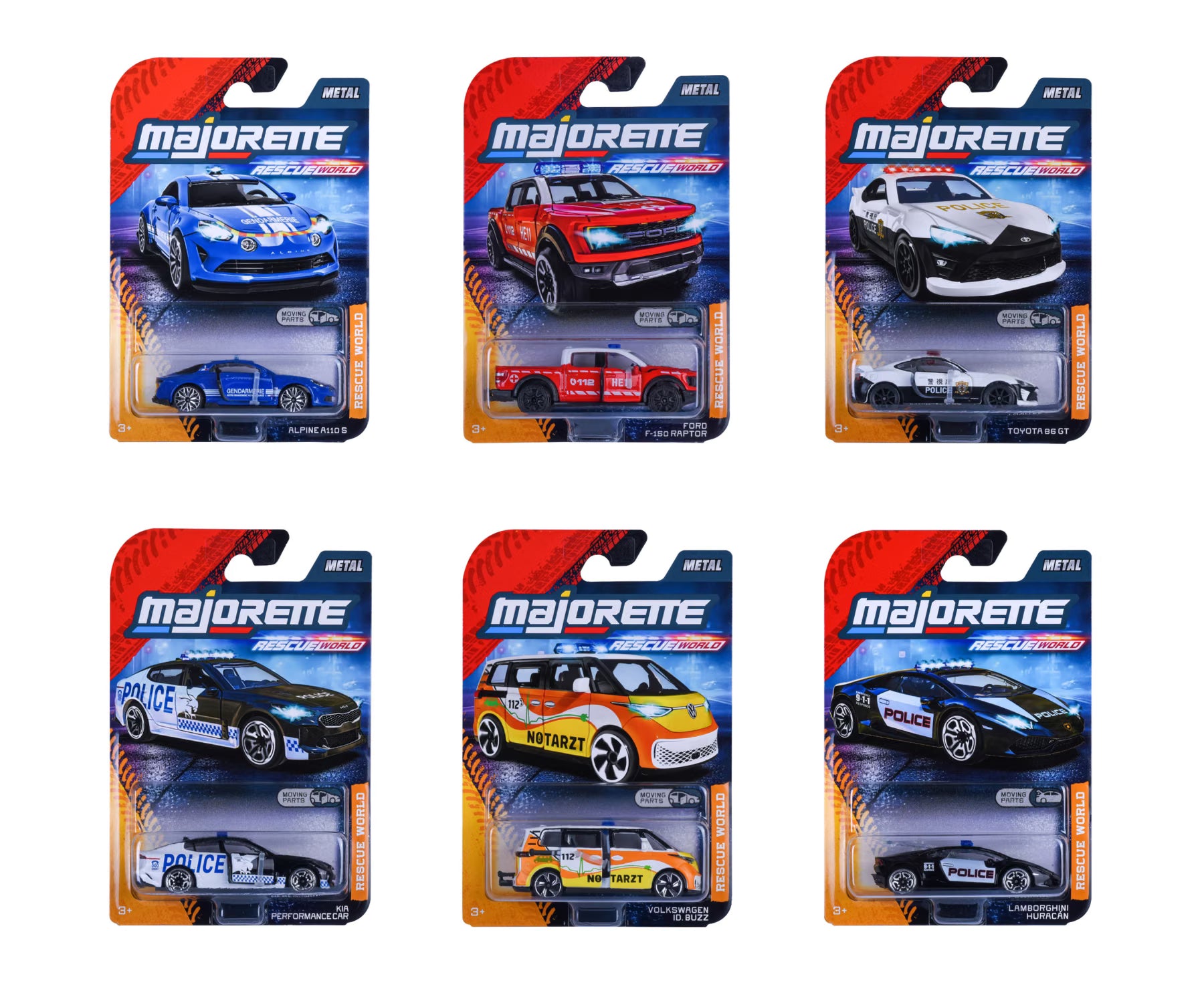 Majorette Rescue World Premium Cars Assorted