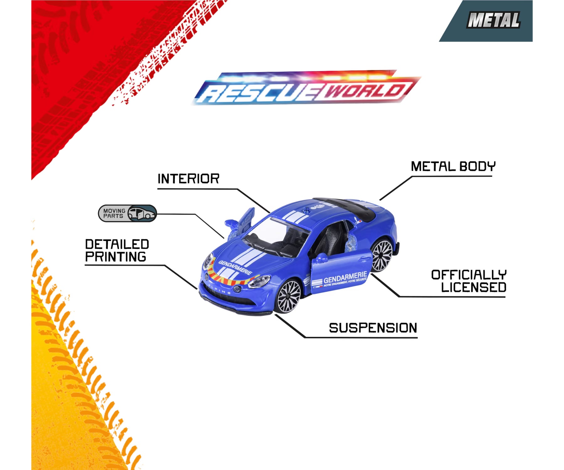 Majorette Rescue World Premium Cars Assorted
