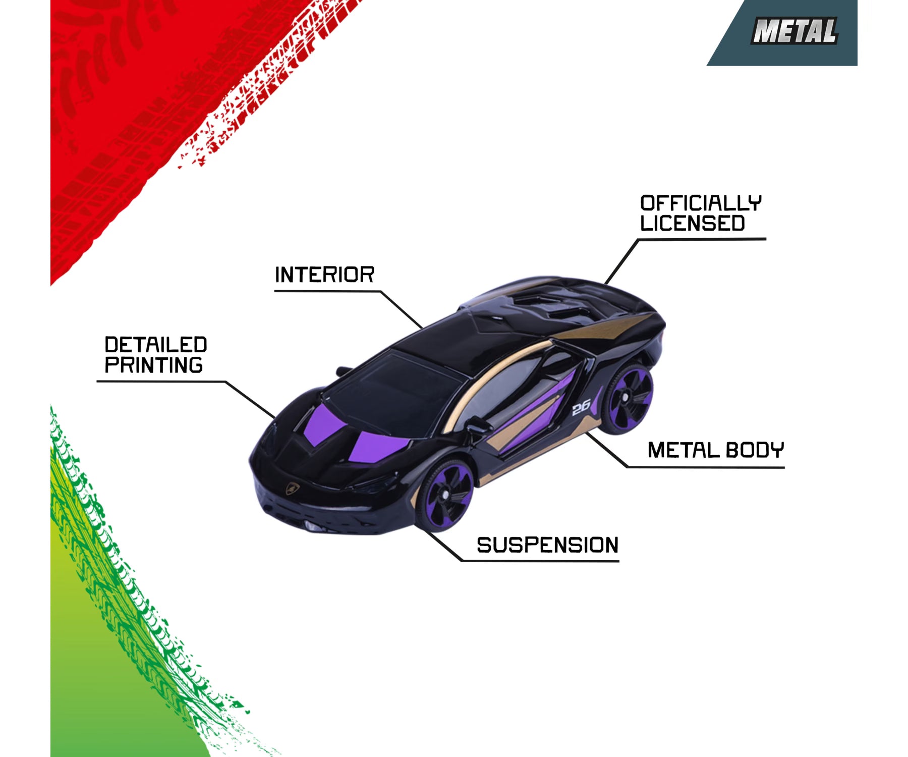 Majorette Neon Racer Premium Cars Assorted