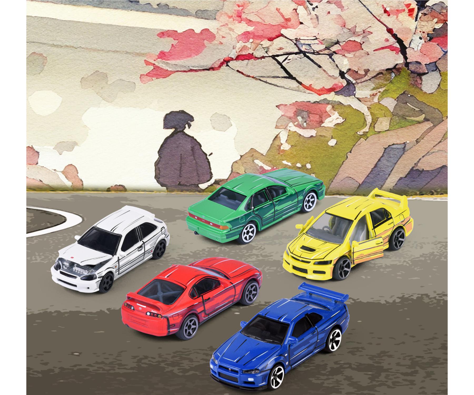 مجموعة هدايا ماجوريت أساطير JDM أنمي 5 قطع