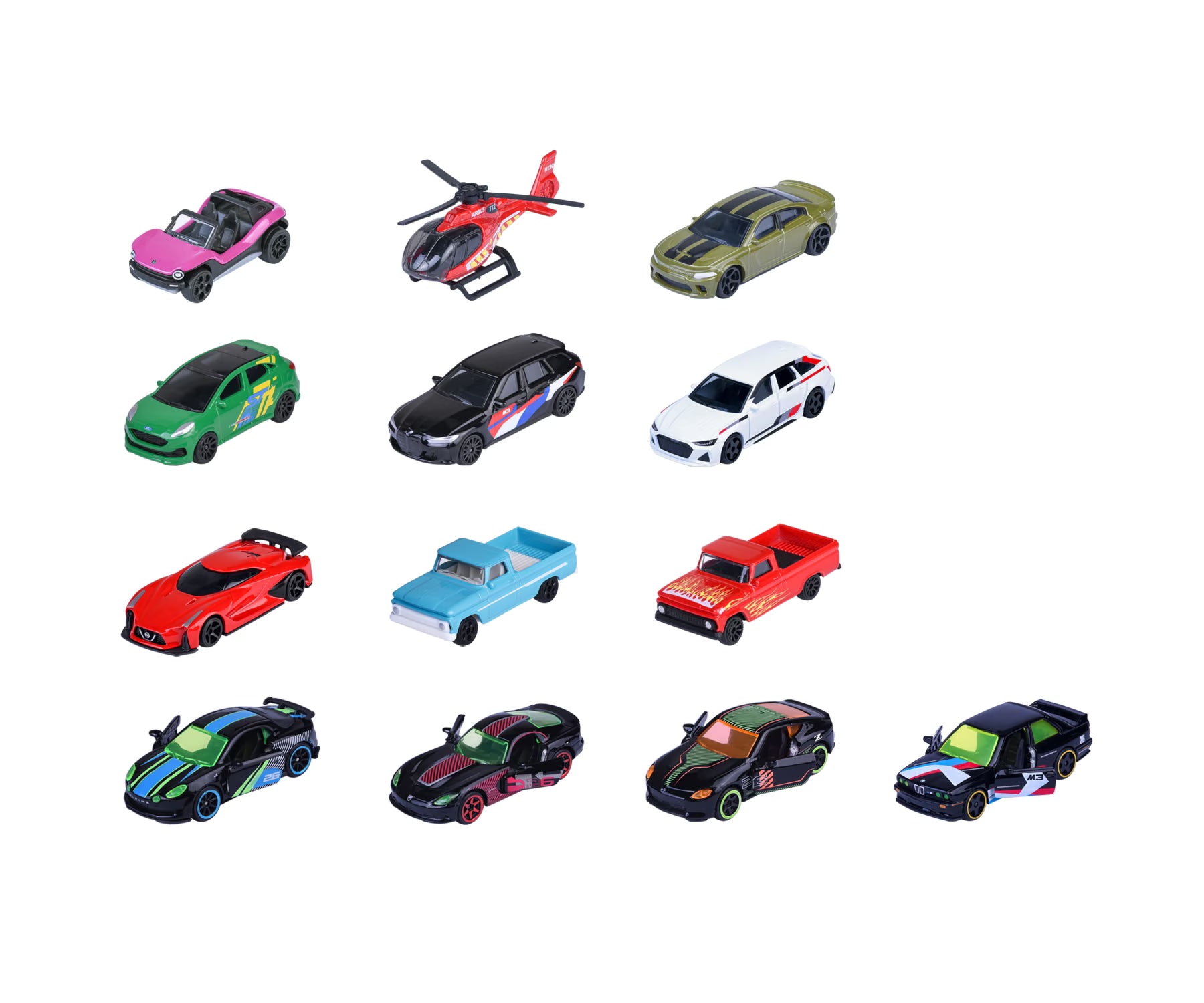 Majorette Neon Racer 9+4 Giftpack