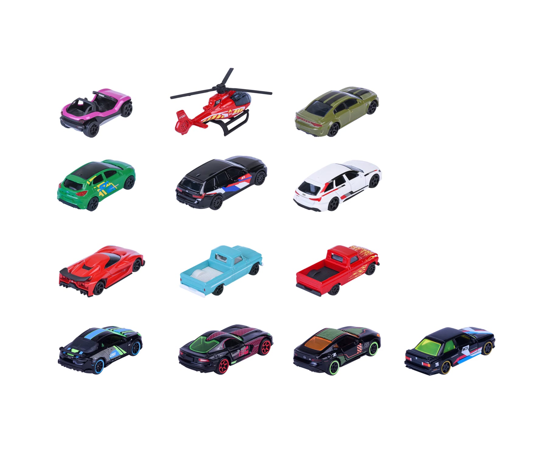 Majorette Neon Racer 9+4 Giftpack