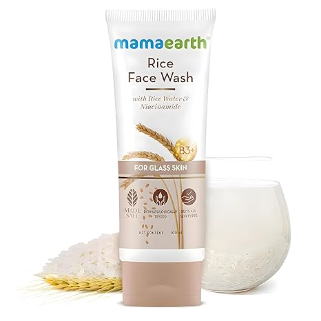 Mamaearth Rice Face Wash 100ml Mamaearth Yallatoys