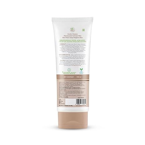 Mamaearth Rice Face Wash 100ml Mamaearth Yallatoys
