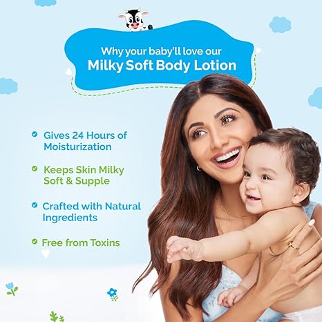 Mamaearth Milky Soft Body Lotion For Babies 400ml Mamaearth Yallatoys
