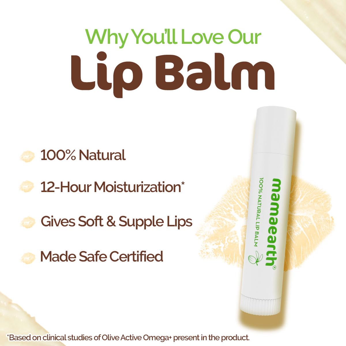 Mamaearth Nourishing Tinted 100% Natural Lip Balm Vitamin & Sheabutter Regular Mamaearth Yallatoys