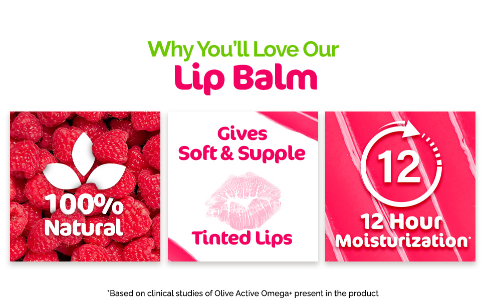 Mamaearth Nourishing Tinted 100% Natural Lip Balm Vitamin & Raspberry Regular Mamaearth Yallatoys