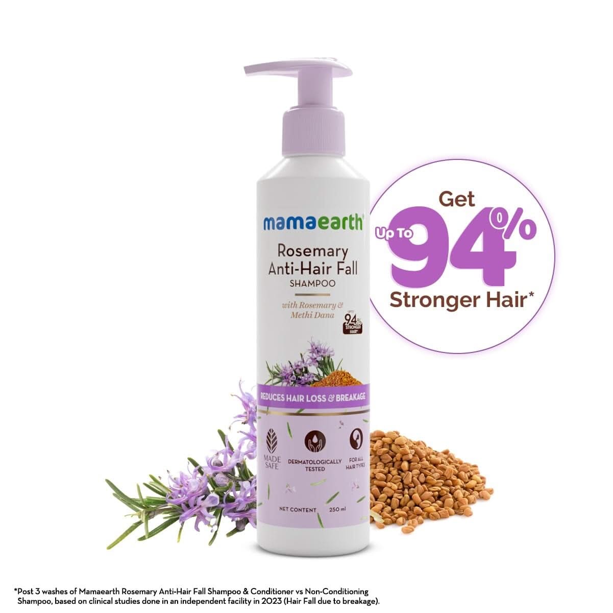 Mamaearth Rosemary Anti Hair fall Shampoo 250ml Regular Mamaearth Yallatoys
