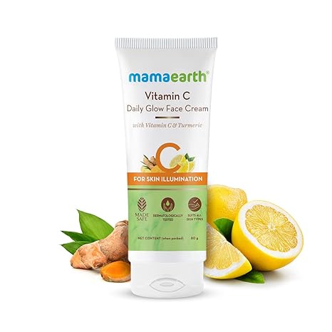 Mamaearth Vitamin C Daily Glow Moisturizing Cream 80gm Mamaearth Yallatoys
