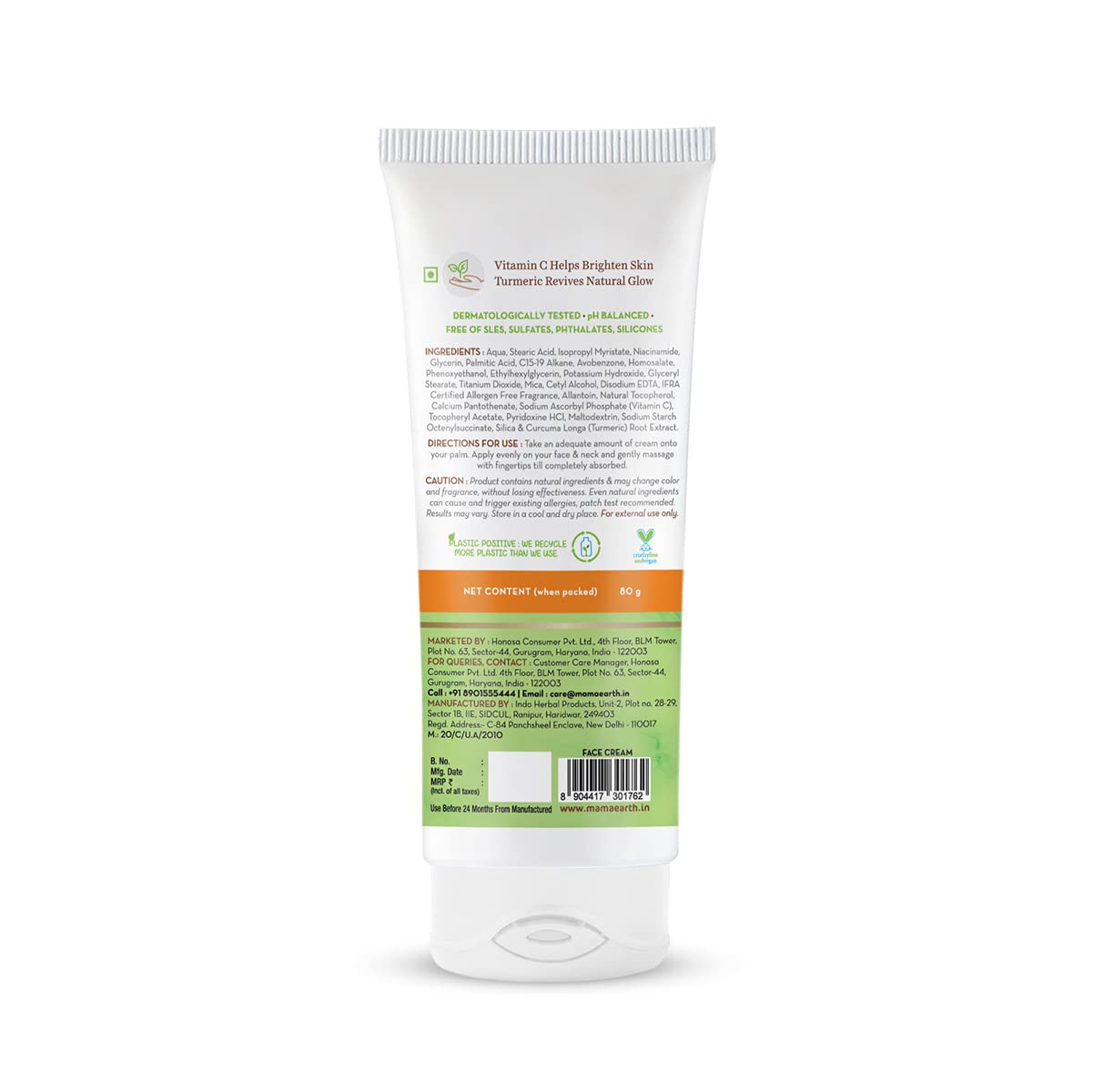 Mamaearth Vitamin C Daily Glow Moisturizing Cream 80gm Mamaearth Yallatoys