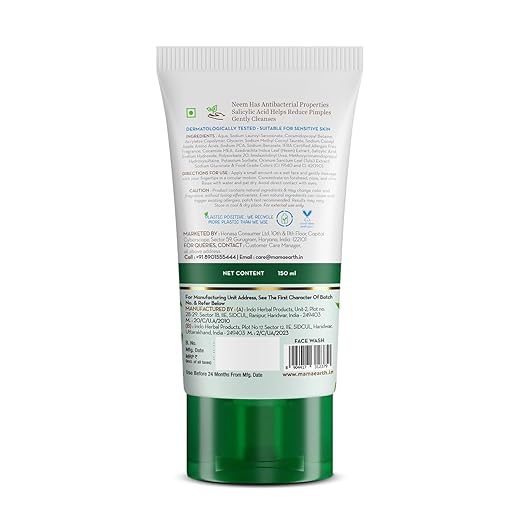 Mamaearth Neem Pimple Clear Face Wash 150ml Mamaearth Yallatoys