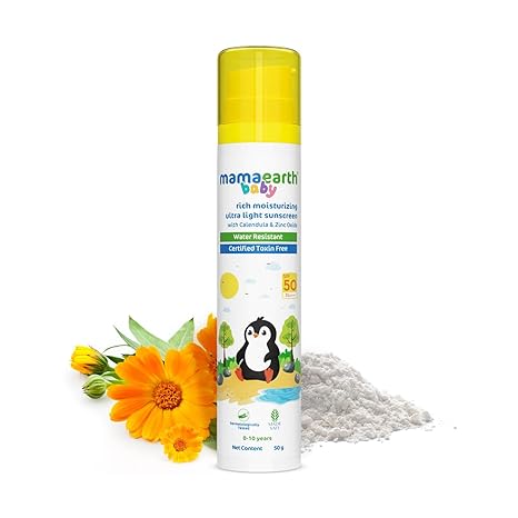 Mamaearth Baby Rich Moisturizing Sunscreen 50gm Mamaearth Yallatoys
