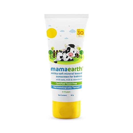 Mamaearth Mineral Sunscreen For Babies Spf30+ 80gm Mamaearth Yallatoys