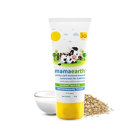 Mamaearth Mineral Sunscreen For Babies Spf30+ 80gm Mamaearth Yallatoys