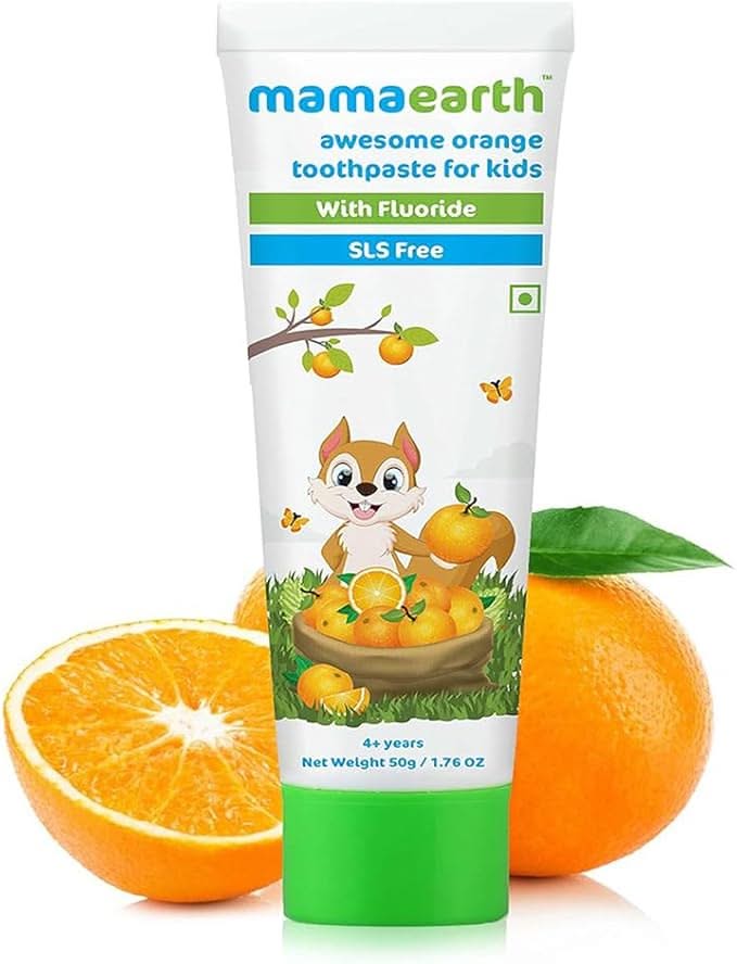 Mamaearth Awesome Orange Toothpaste 50gm Mamaearth Yallatoys