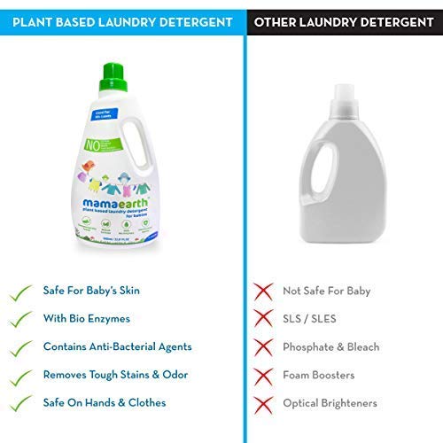 Mamaearth Plant Laundry Detergent 1000ml Mamaearth Yallatoys