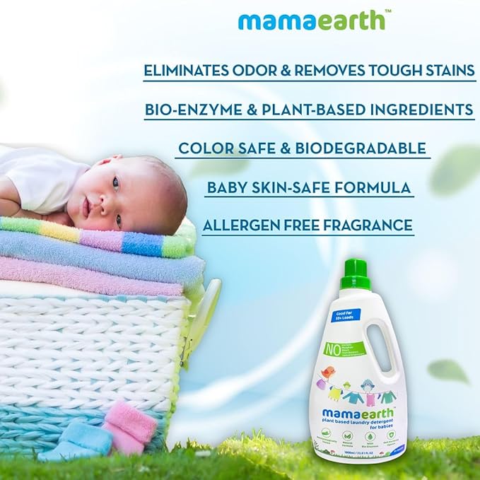 Mamaearth Plant Laundry Detergent 1000ml Mamaearth Yallatoys