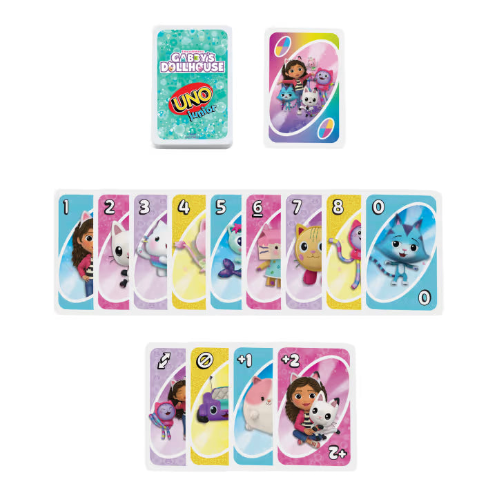 Mattel Games UNO Junior Gabby's Dollhouse Card Pack