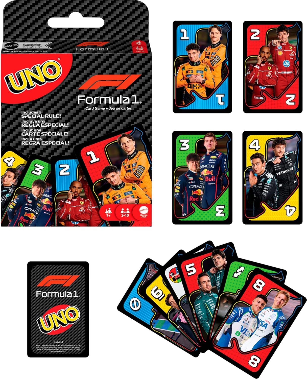 Mattel Games UNO F1 Card Game